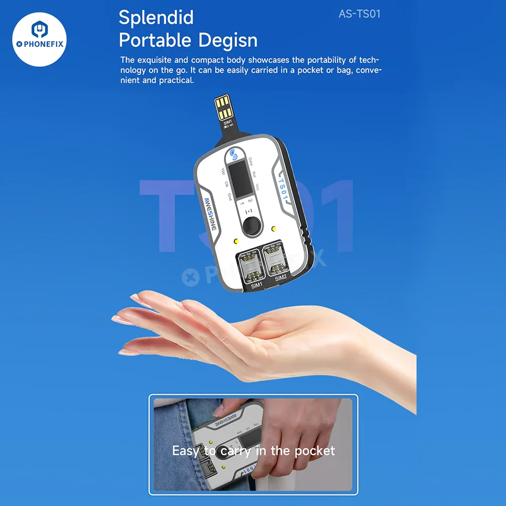 Aweshine TS-01 SIM Card Tester for iPhone iPad Android All Electronics - Image 5