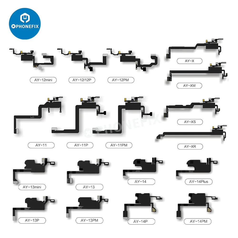 AY A108 Earpiece FPC Cable Repair iPhone True Tone Face ID - Image 2