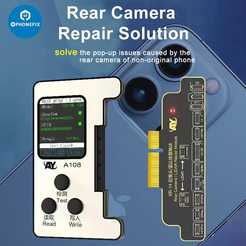 AY A108 Rear Camera Tag-on Repair FPC For iPhone 12-15 Series - Image 2