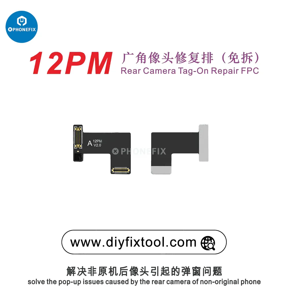 AY A108 Rear Camera Tag-on Repair FPC For iPhone 12-15 Series - Image 6