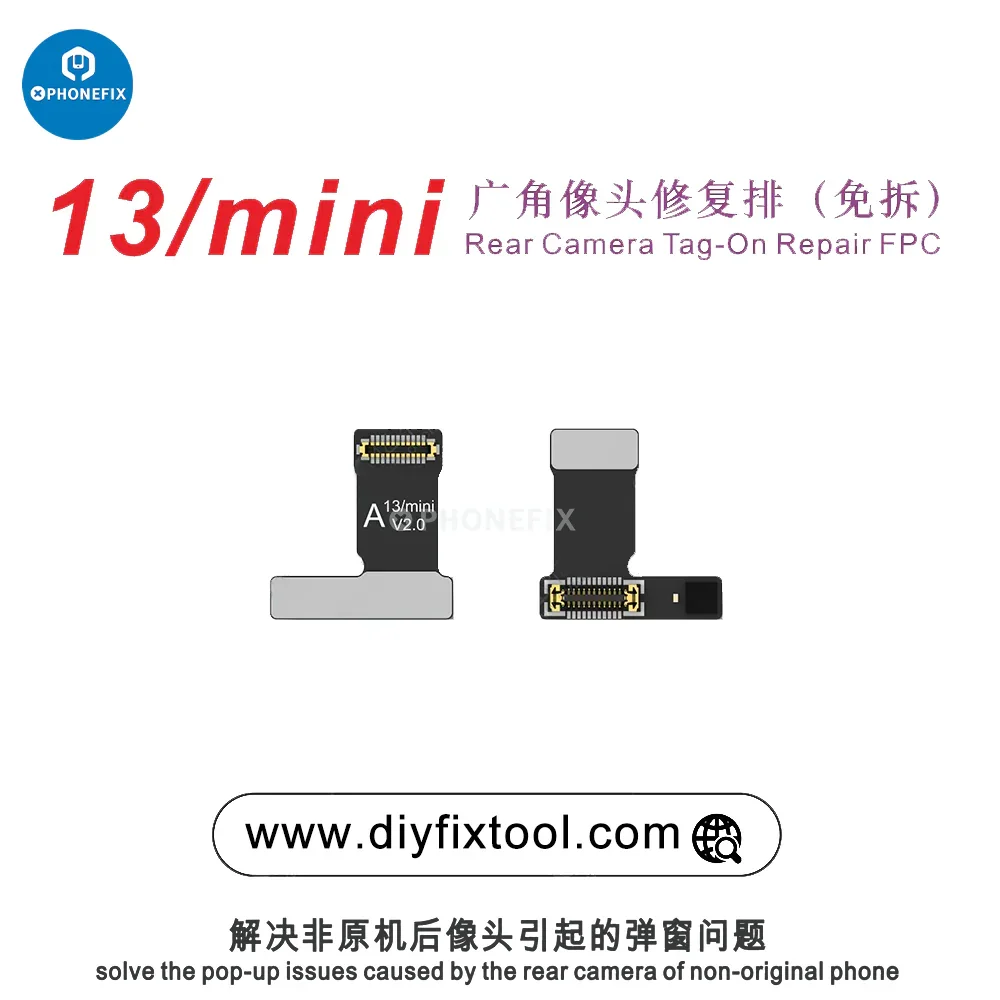 AY A108 Rear Camera Tag-on Repair FPC For iPhone 12-15 Series - Image 9