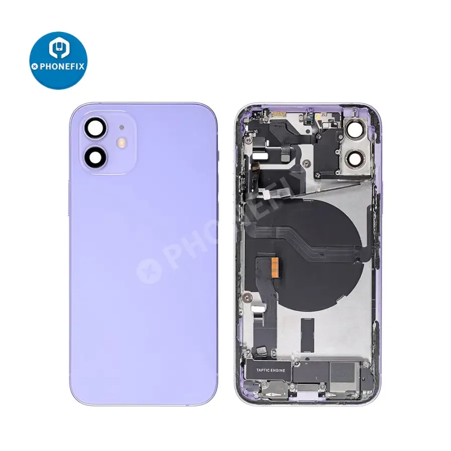 Back Cover Full Assembly Replacement For iPhone 12 Repair - Image 35