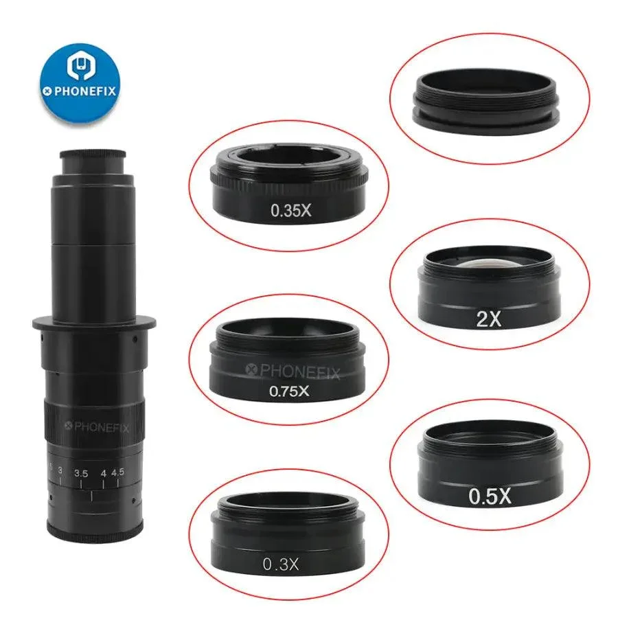 Barlow Objective Lens For 10A 180X 300X C-MOUNT Industrial Microscope Camera - Image 3