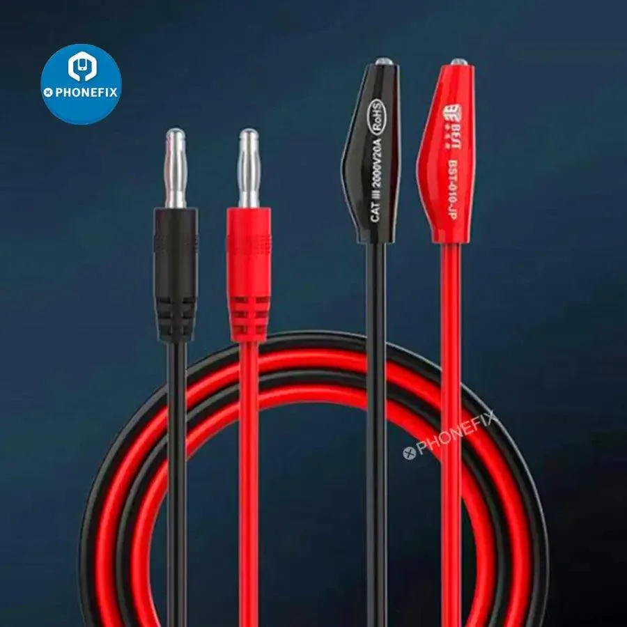 BEST Silicon Power Cord with Alligator Clip Output Line Supply Cable - Image 2