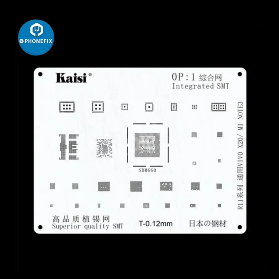 BGA Reballing Stencil Kit Set For Samsung HUAWEI Xiaomi OPPO Meizu LG - Image 10
