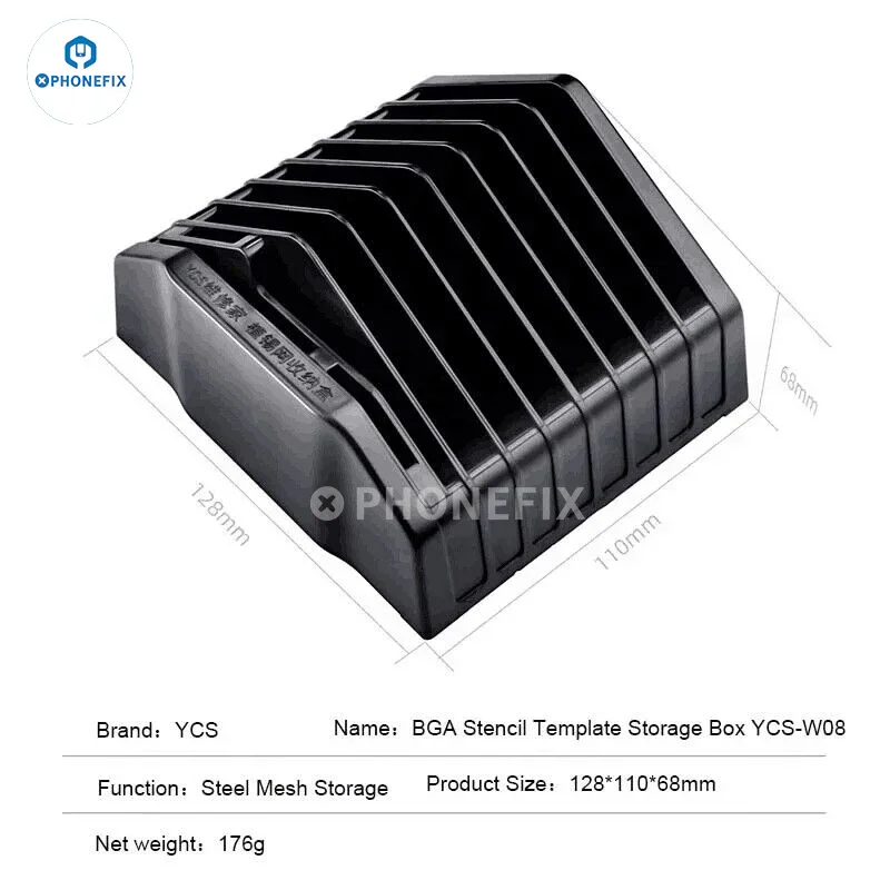 BGA Reballing Stencil Storage Box Steel Mesh Placement Tool - Image 11