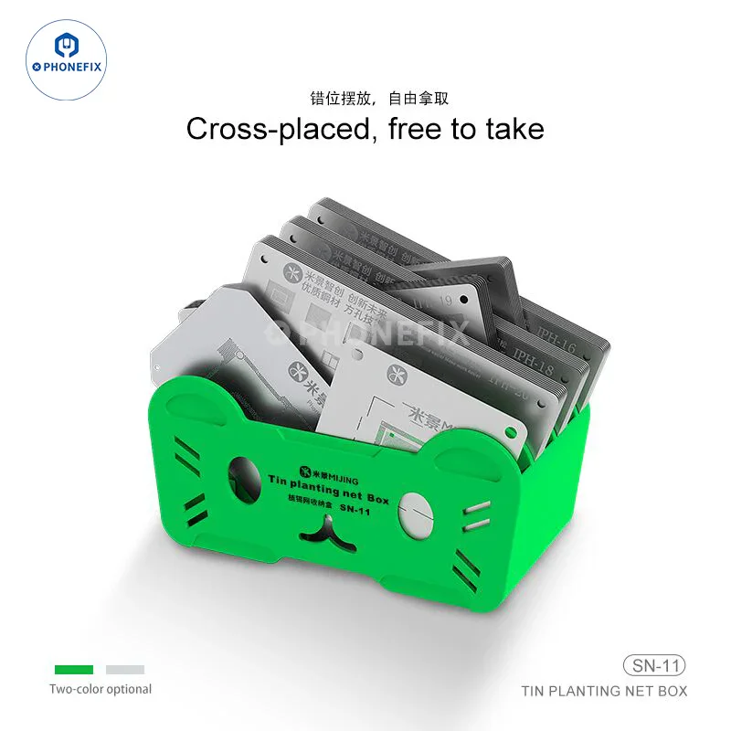 BGA Reballing Stencil Storage Box Steel Mesh Placement Tool - Image 2