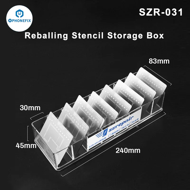 BGA Reballing Stencil Storage Box Steel Mesh Placement Tool - Image 3
