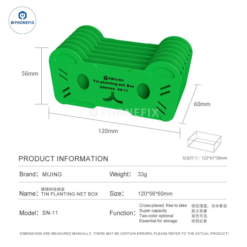BGA Reballing Stencil Storage Box Steel Mesh Placement Tool - Image 5