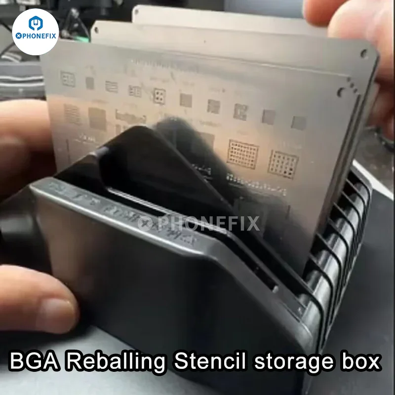 BGA Reballing Stencil Storage Box Steel Mesh Placement Tool - Image 7