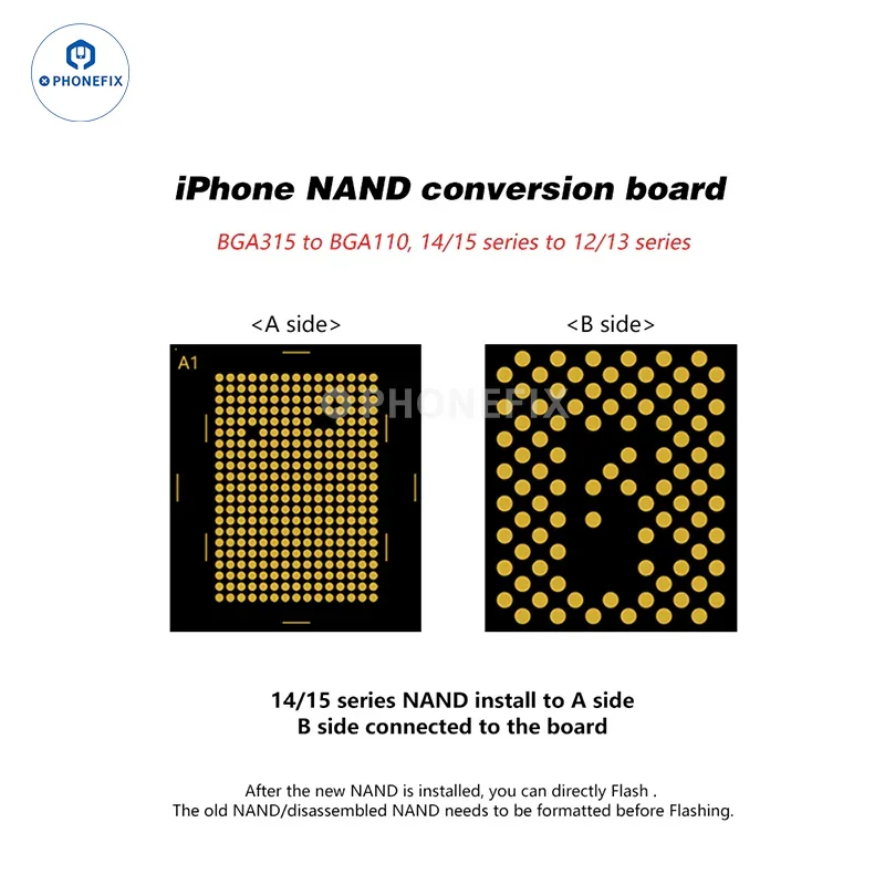 BGA315 To BGA110 NAND Chip Conversion Board For iPhone iPad MacBook - Image 6