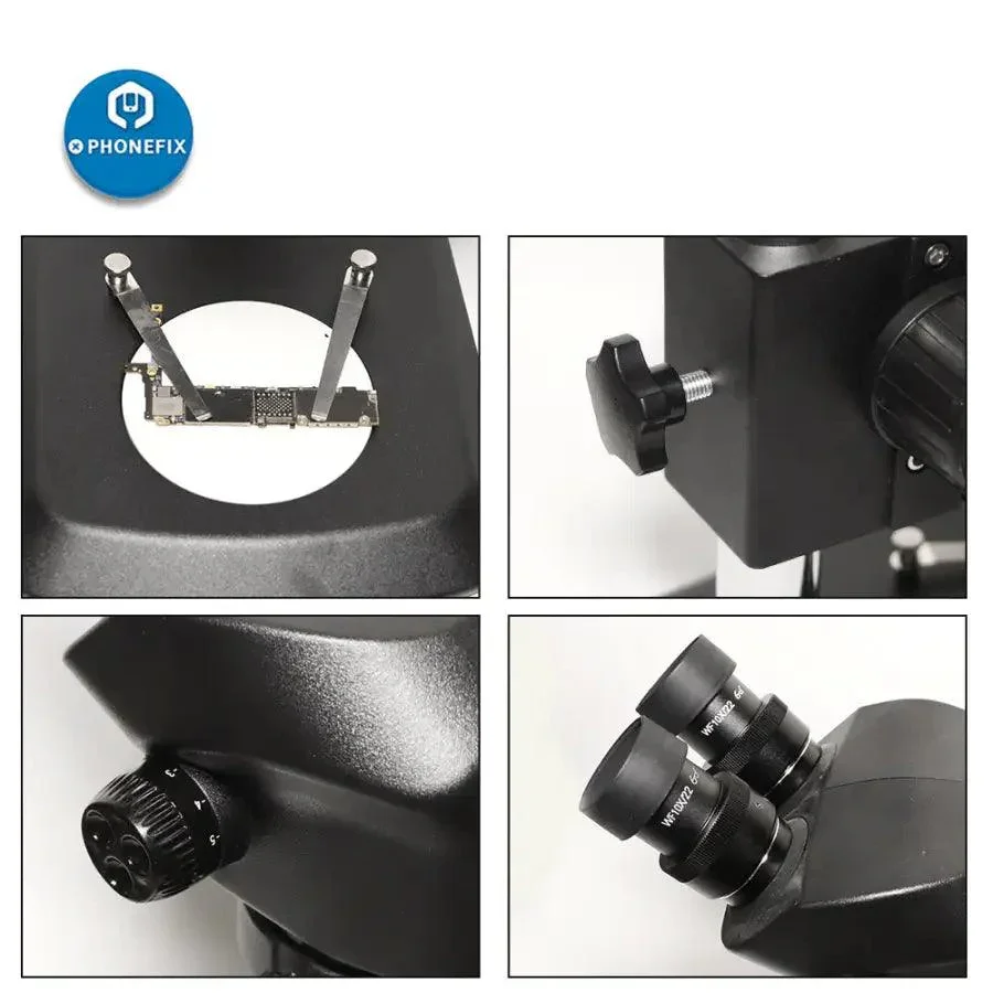 Black Simul Focal Binocular Stereo Big Table Stand Microscope Head - Image 8