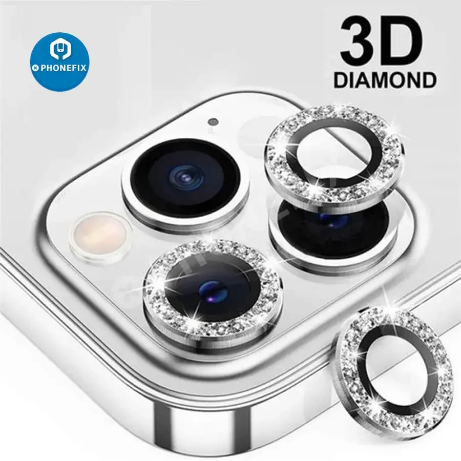 Bling Diamond Camera Lens Protector Cover For iPhone 13 12Mini 11Pro - Image 2
