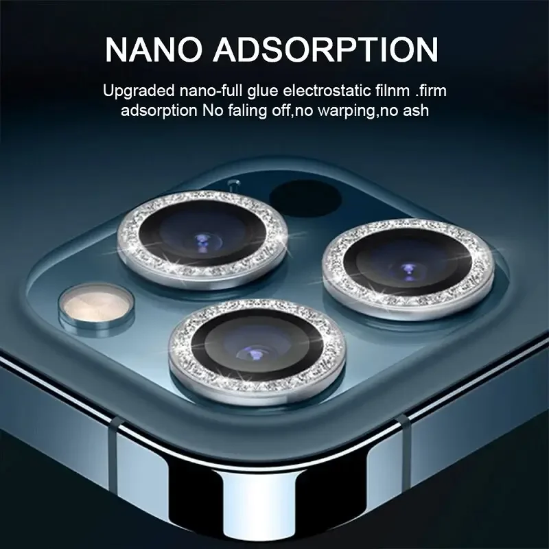 Bling Diamond Camera Lens Protector Cover For iPhone 13 12Mini 11Pro - Image 25