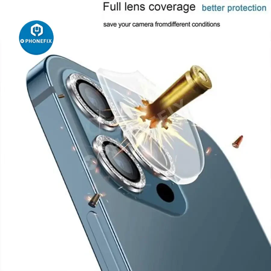 Bling Diamond Camera Lens Protector Cover For iPhone 13 12Mini 11Pro - Image 4