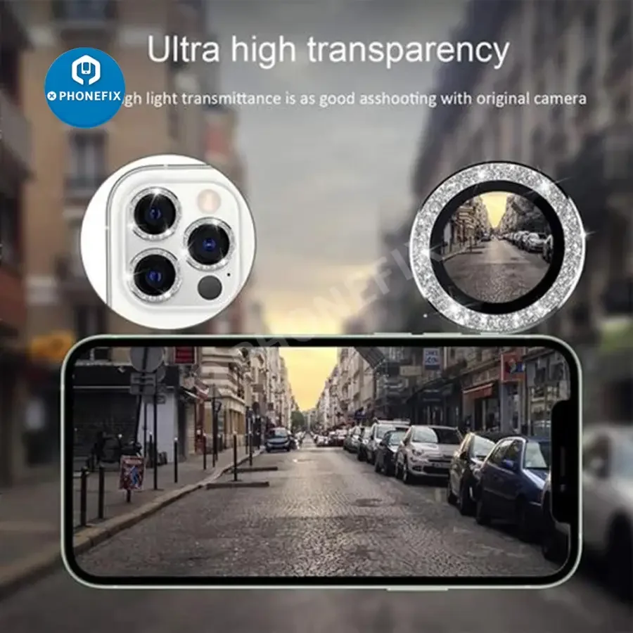 Bling Diamond Camera Lens Protector Cover For iPhone 13 12Mini 11Pro - Image 5