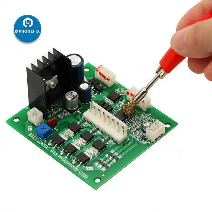 Brass Wire Copper Brush Rotary Copper Wire PCB Board Polishing Tool - Image 3