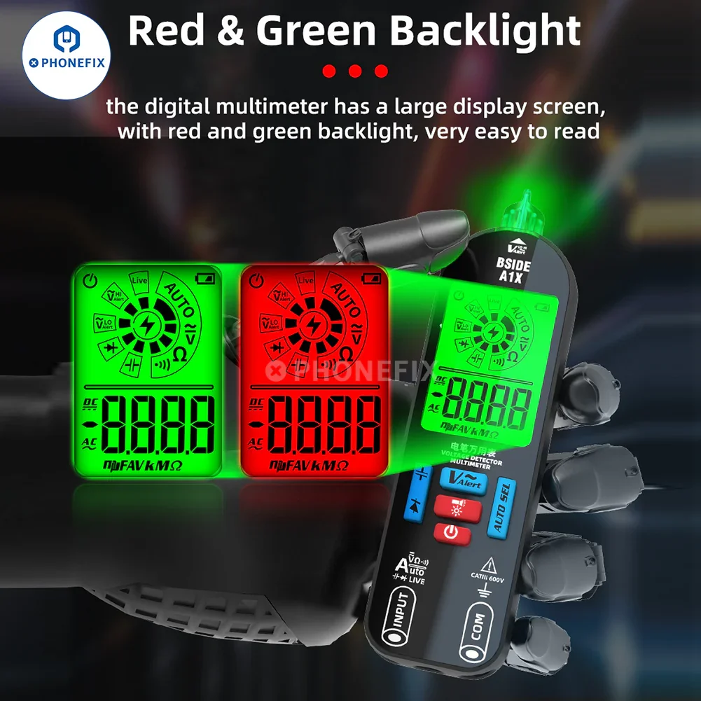 BSIDE A1X Smart Burn-proof Repairable Charging Multimeter - Image 6