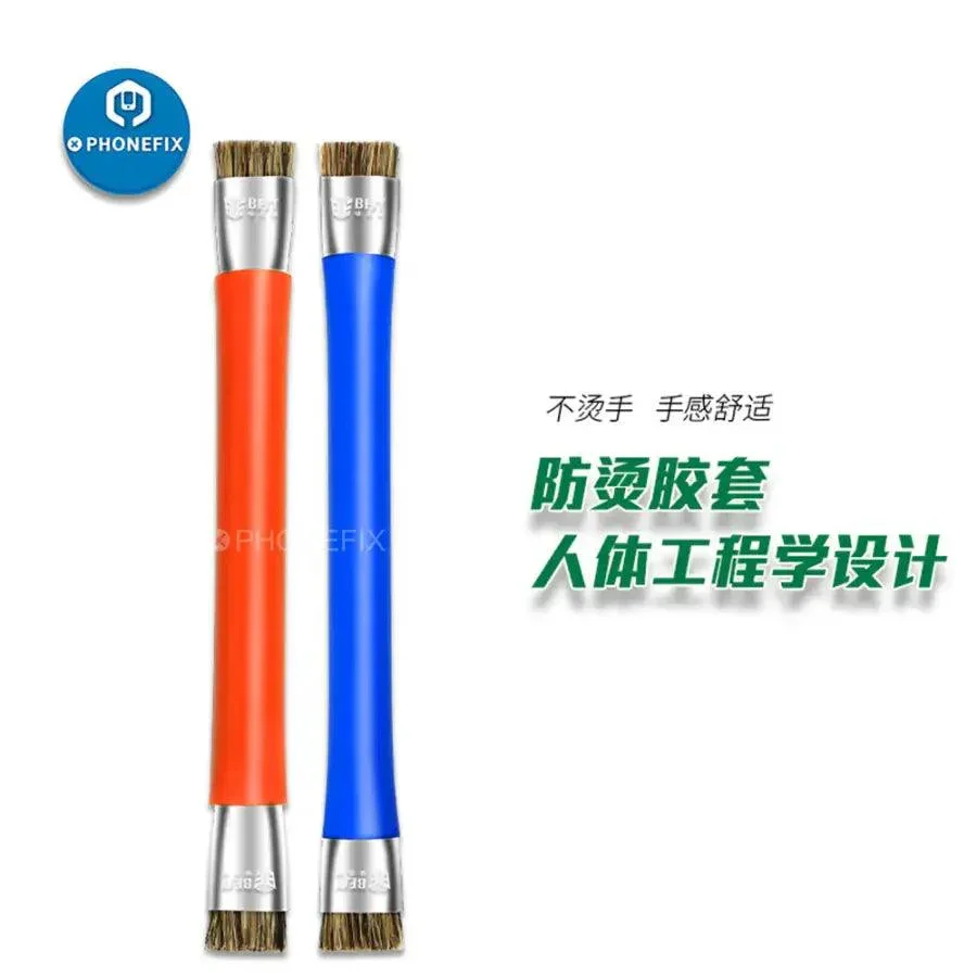 BST-71 Anti-Static Brush Double Head Hard Brush For PCB BGA Repair - Image 2