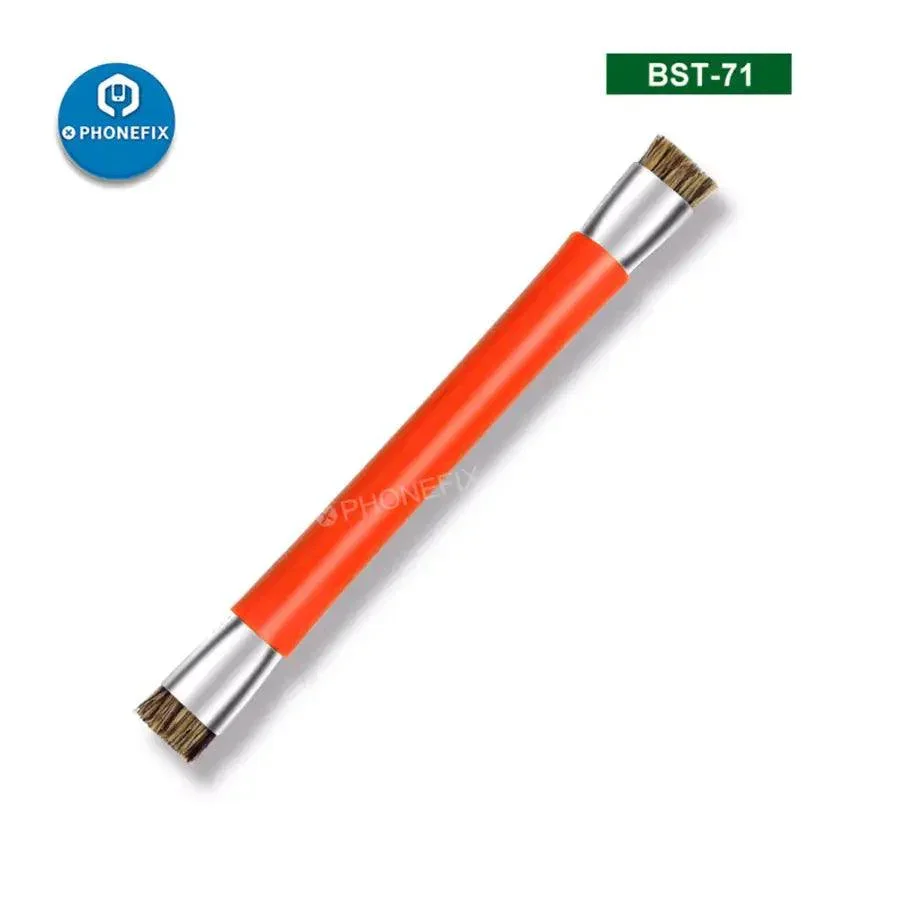 BST-71 Anti-Static Brush Double Head Hard Brush For PCB BGA Repair - Image 7