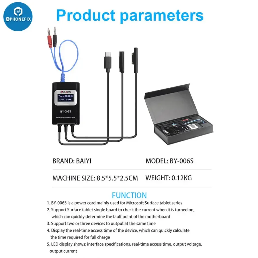 BY-006S  Mult-Function Microsoft Power Cable for Surface Laptop - Image 2
