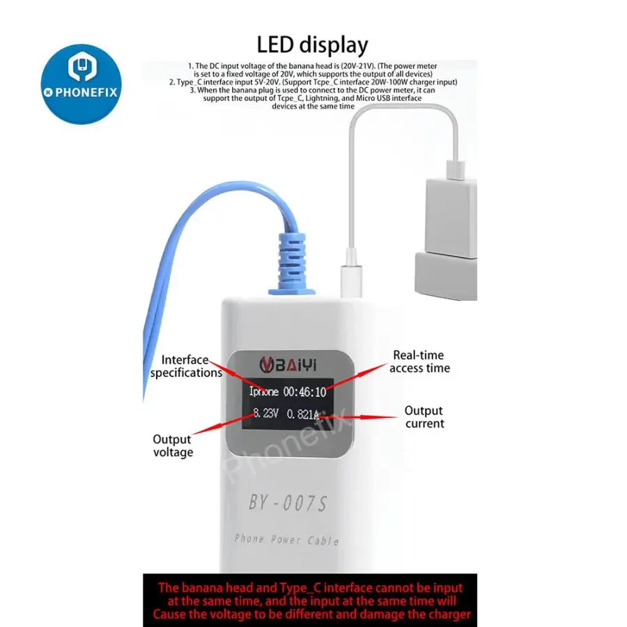 BY-007S Multi-Function Charging Detection Cable For Apple MacBook - Image 2