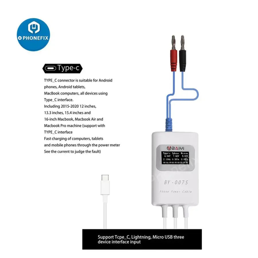 BY-007S Multi-Function Charging Detection Cable For Apple MacBook - Image 3