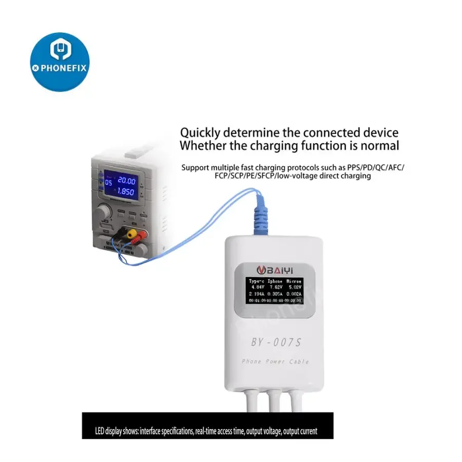 BY-007S Multi-Function Charging Detection Cable For Apple MacBook - Image 6