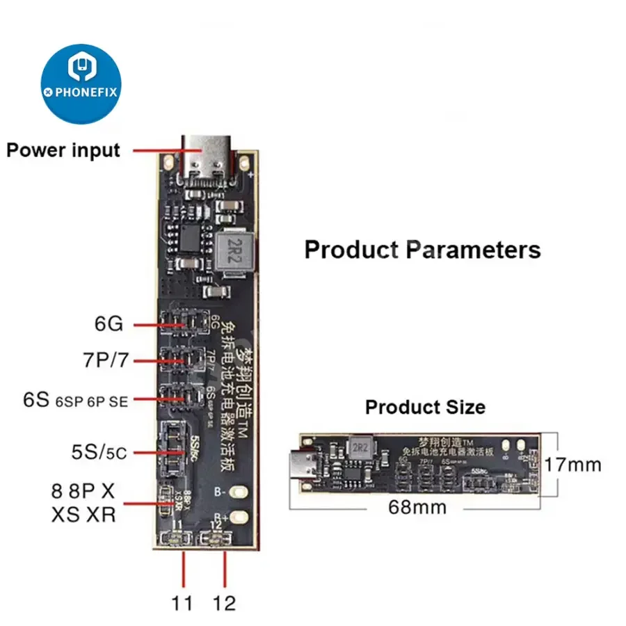 C-001 Fast Charging Battery Activation Board For iPhone Battery - Image 3