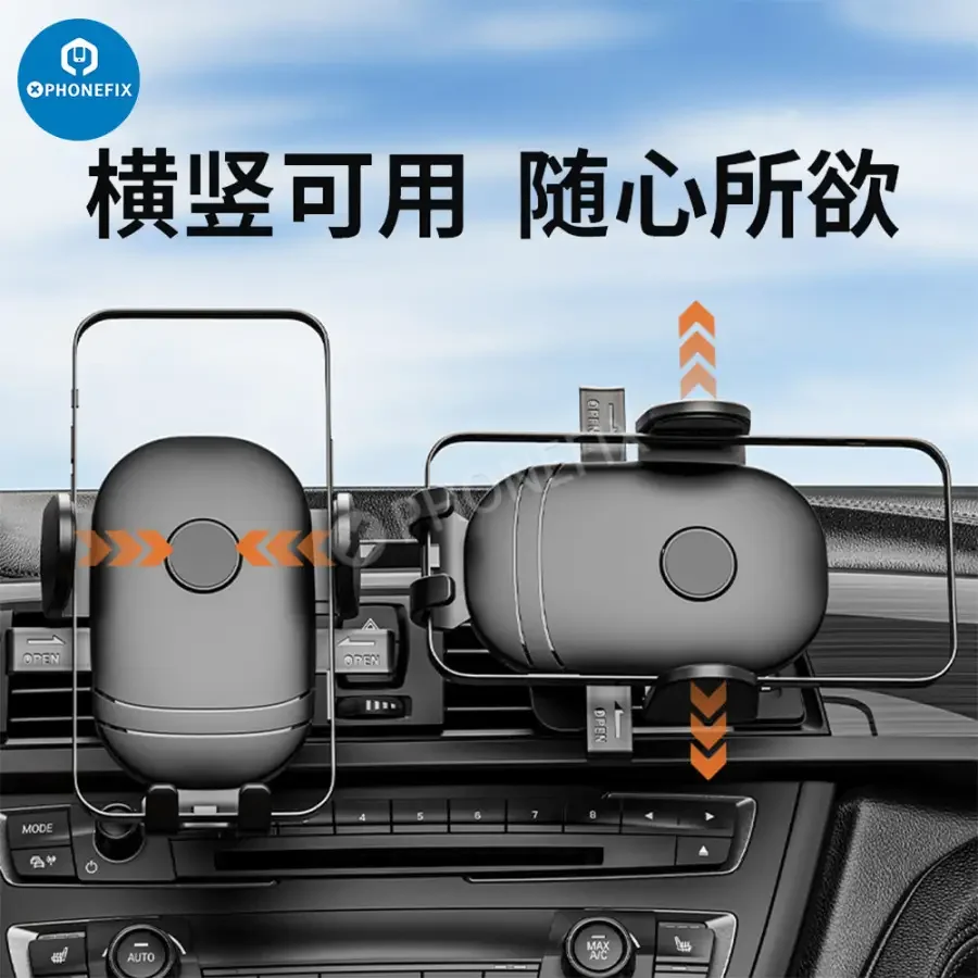 Car Phone Holder Dashboard Air Vent Smartphone Mount - Image 5