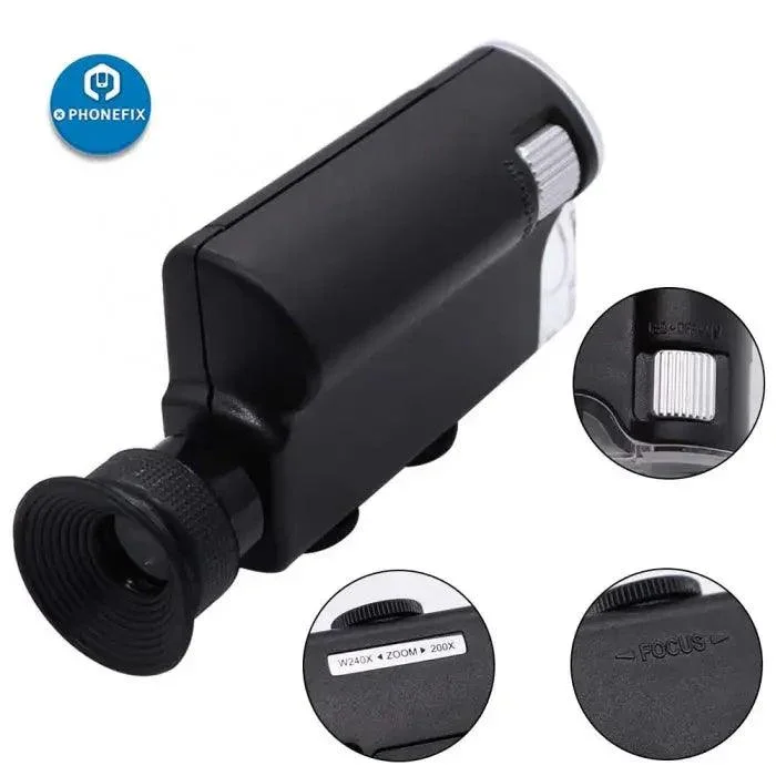 Carson MicroBrite Plus LED Lighted 60X-240X Pocket Microscope - Image 11