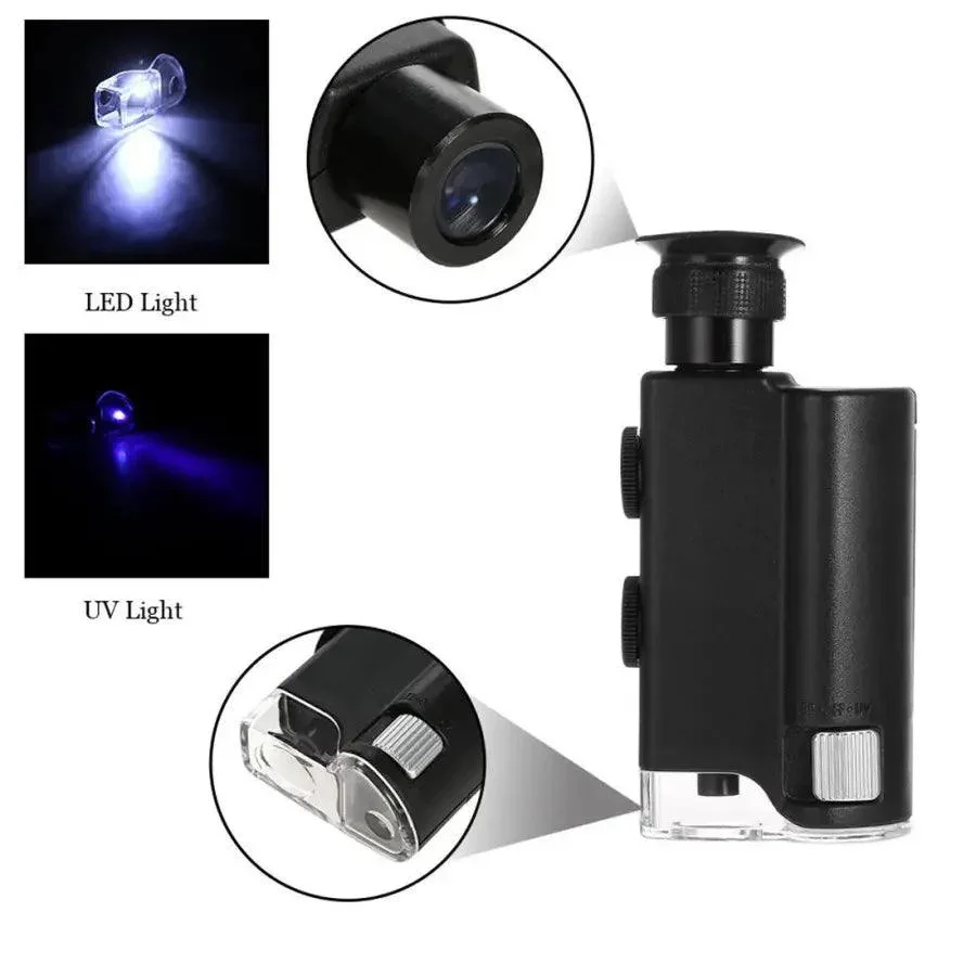 Carson MicroBrite Plus LED Lighted 60X-240X Pocket Microscope - Image 12