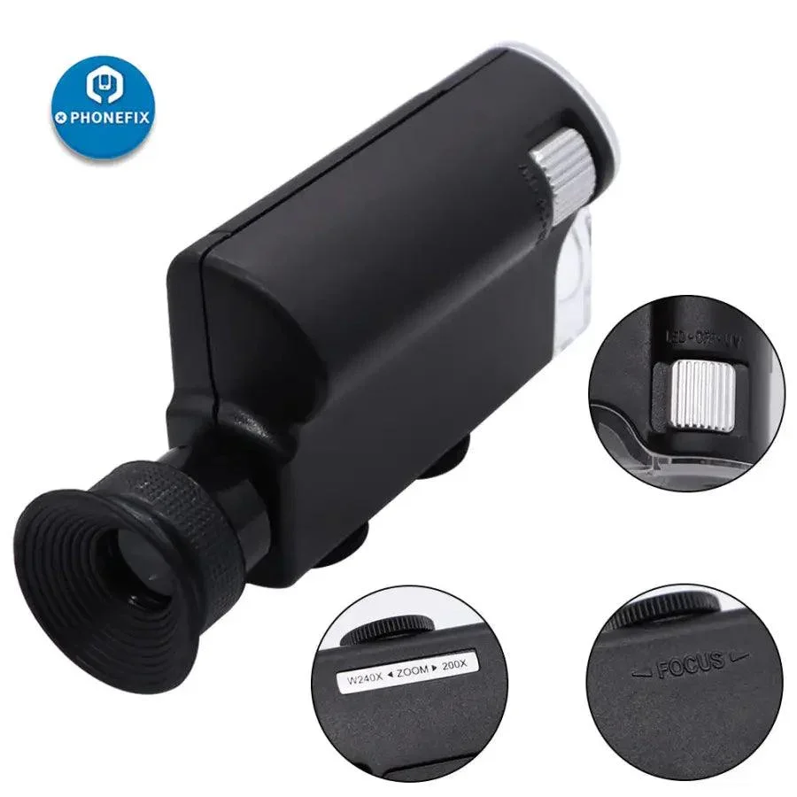 Carson MicroBrite Plus LED Lighted 60X-240X Pocket Microscope - Image 6