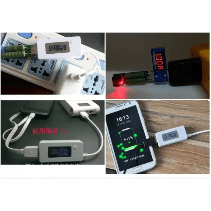 Charger USB Port Output Voltage Amps Meter Tester Multimeter - Image 3