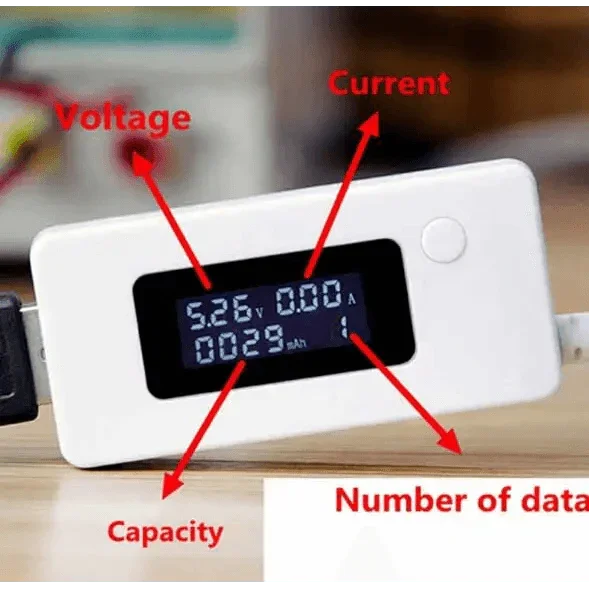 Charger USB Port Output Voltage Amps Meter Tester Multimeter - Image 8