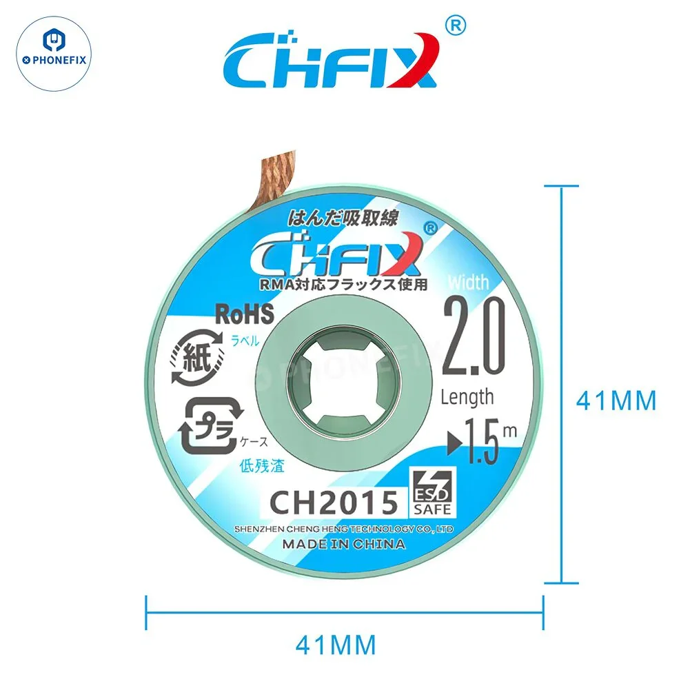 CHFIX CH2015 Desoldering Wicks Original ESD Safe PCB Solder Wire - Image 2
