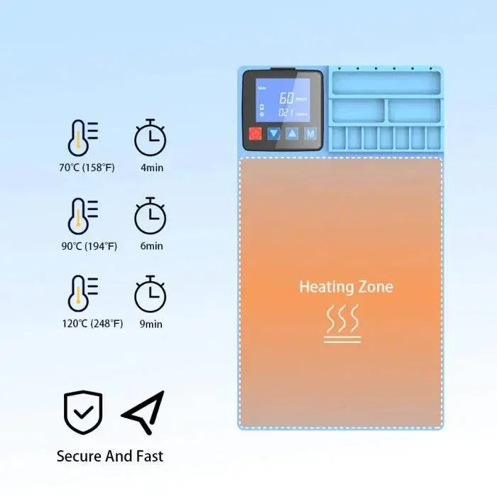 CPB Heating Pad Phone LCD Screen Separator Opening Repair Machine - Image 8