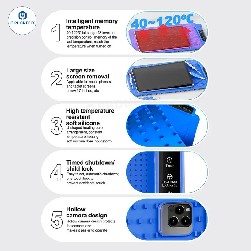 CPB Pre-Heating Pad Tablet iPhone Mobile LCD Screen Separator - Image 10