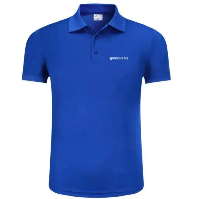 Customized T Shirt Clothes Blue T-shirt for DIY Your Own Brand Logo - Image 3