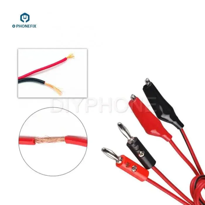 DC Power Supply Cable Alligator Clips to Banana Plug Cable - Image 3