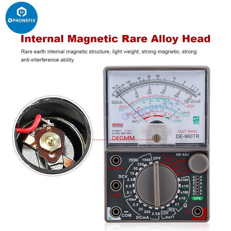 DE-960TR Pointer Automatic Multimeter Universal PCB Fault Testing Tool - Image 2