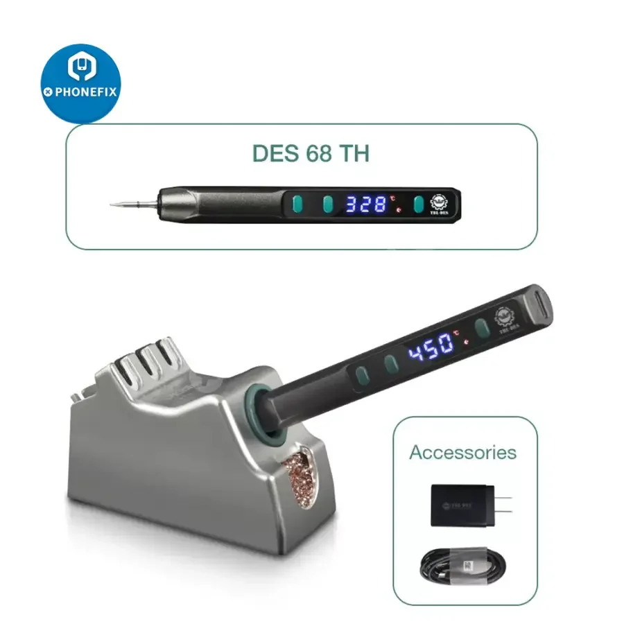 DES 68 TE TF TH Mini Nano Soldering Station Digital Welding Tool - Image 5