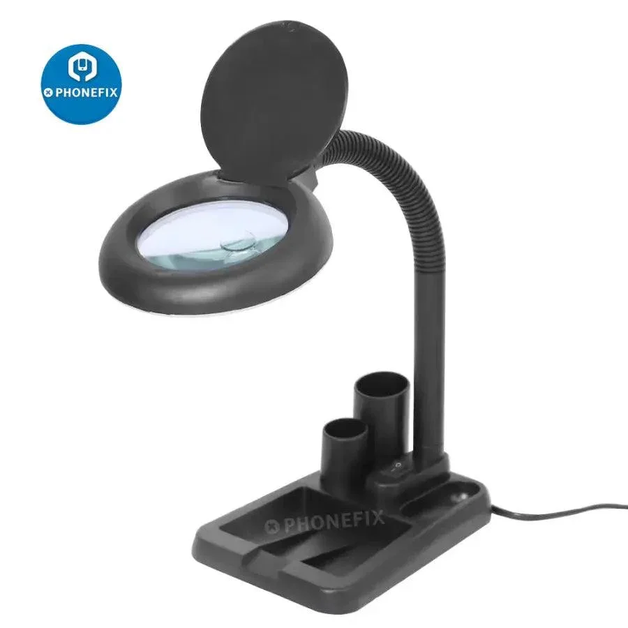 Desktop 10 Times HD Magnifying Glass with Adjustable LED Lamp - Image 5