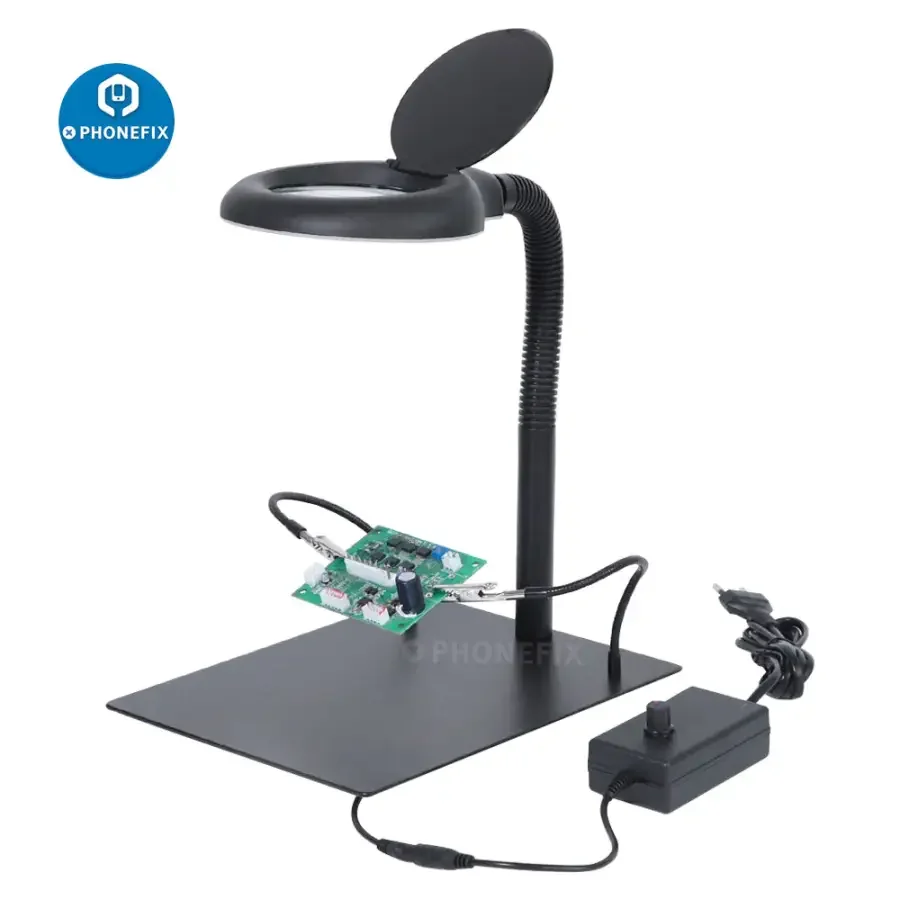 Desktop 18W Magnifier Light 40 LED Lamp PCB Illuminating Repair - Image 3