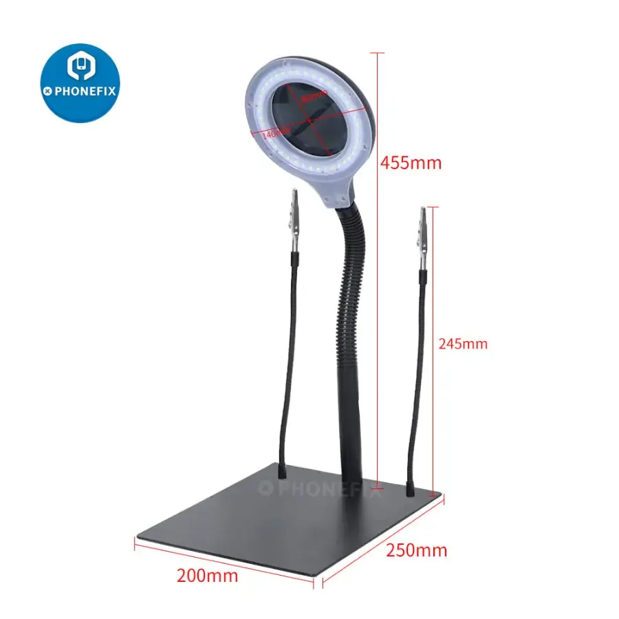 Desktop 18W Magnifier Light 40 LED Lamp PCB Illuminating Repair - Image 4