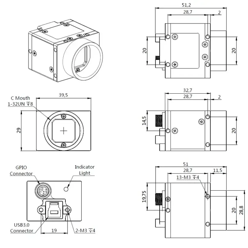 Digital USB3.0 Vision Camera Global Shutter industrial camera machine Vision - Image 14