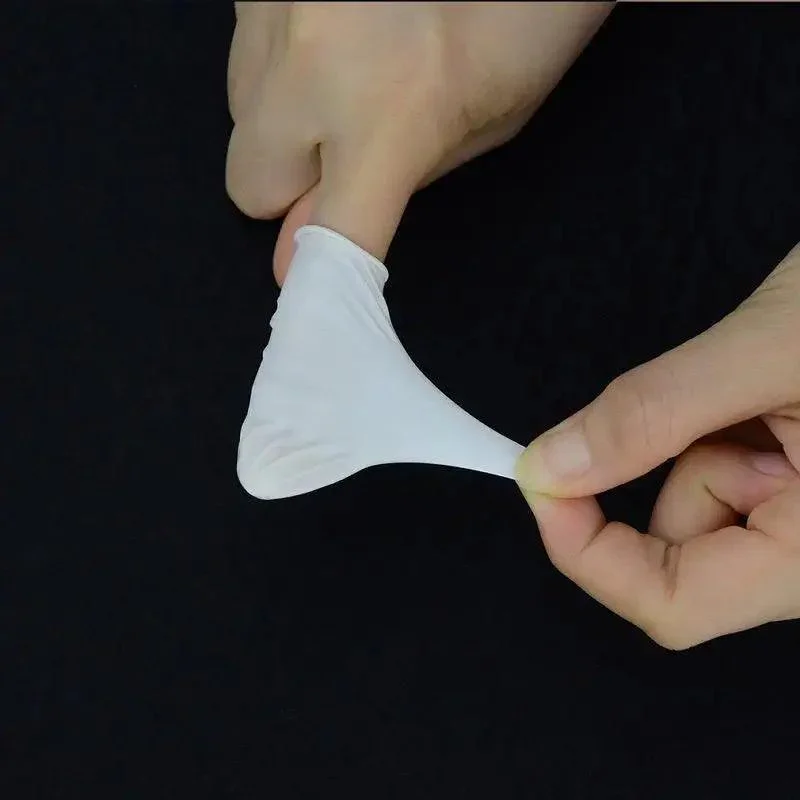 Disposable Latex Rubber Finger Cots Fingertips Protector Gloves - Image 4