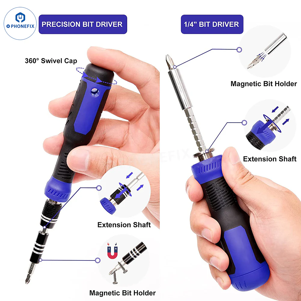 DIYFIXTOOL Essential Electronics Toolkit - PC, Laptop, Phone Repair Kit - Image 2