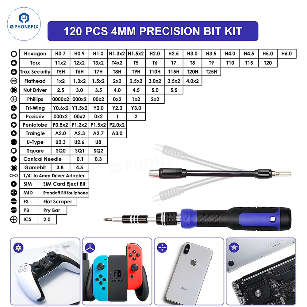 DIYFIXTOOL Essential Electronics Toolkit - PC, Laptop, Phone Repair Kit - Image 3