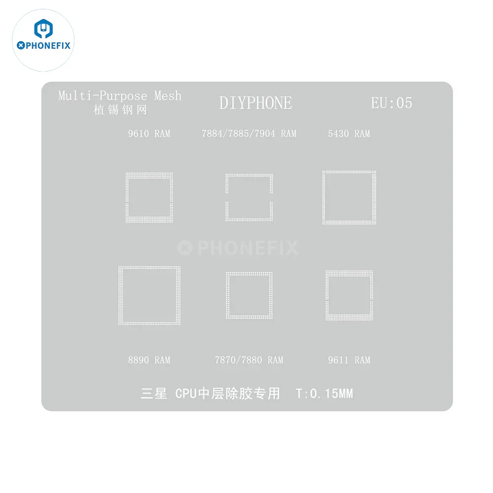 DIYPHONE 0.12mm CPU BGA Reballing Stencil For Samsung Exynos - Image 11